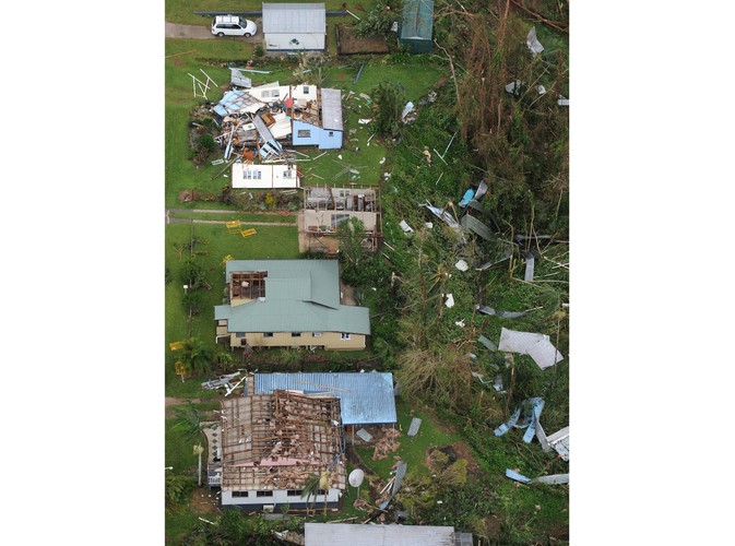 Widok z powietrza na Tully