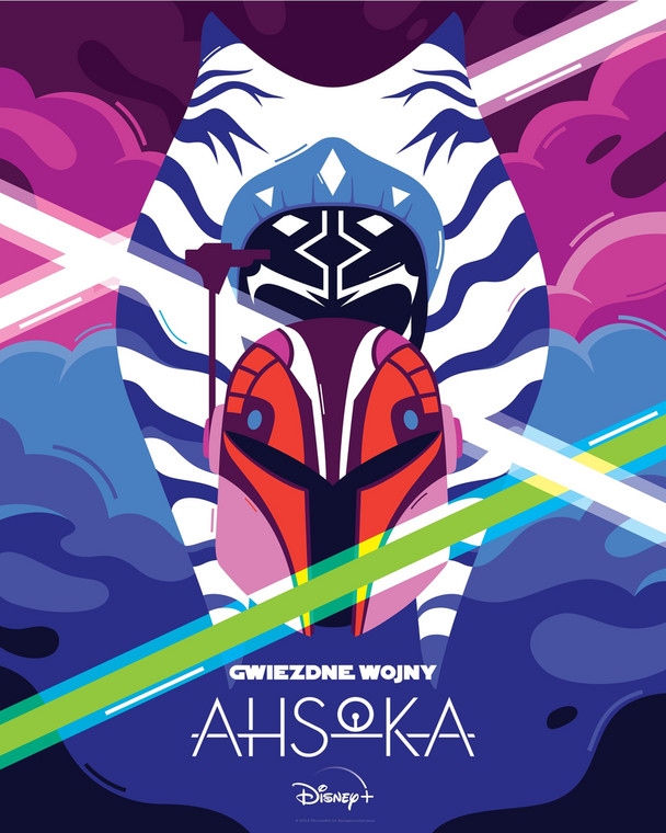 Plakat serialu "Ahsoka" autorstwa Nastki Drabot