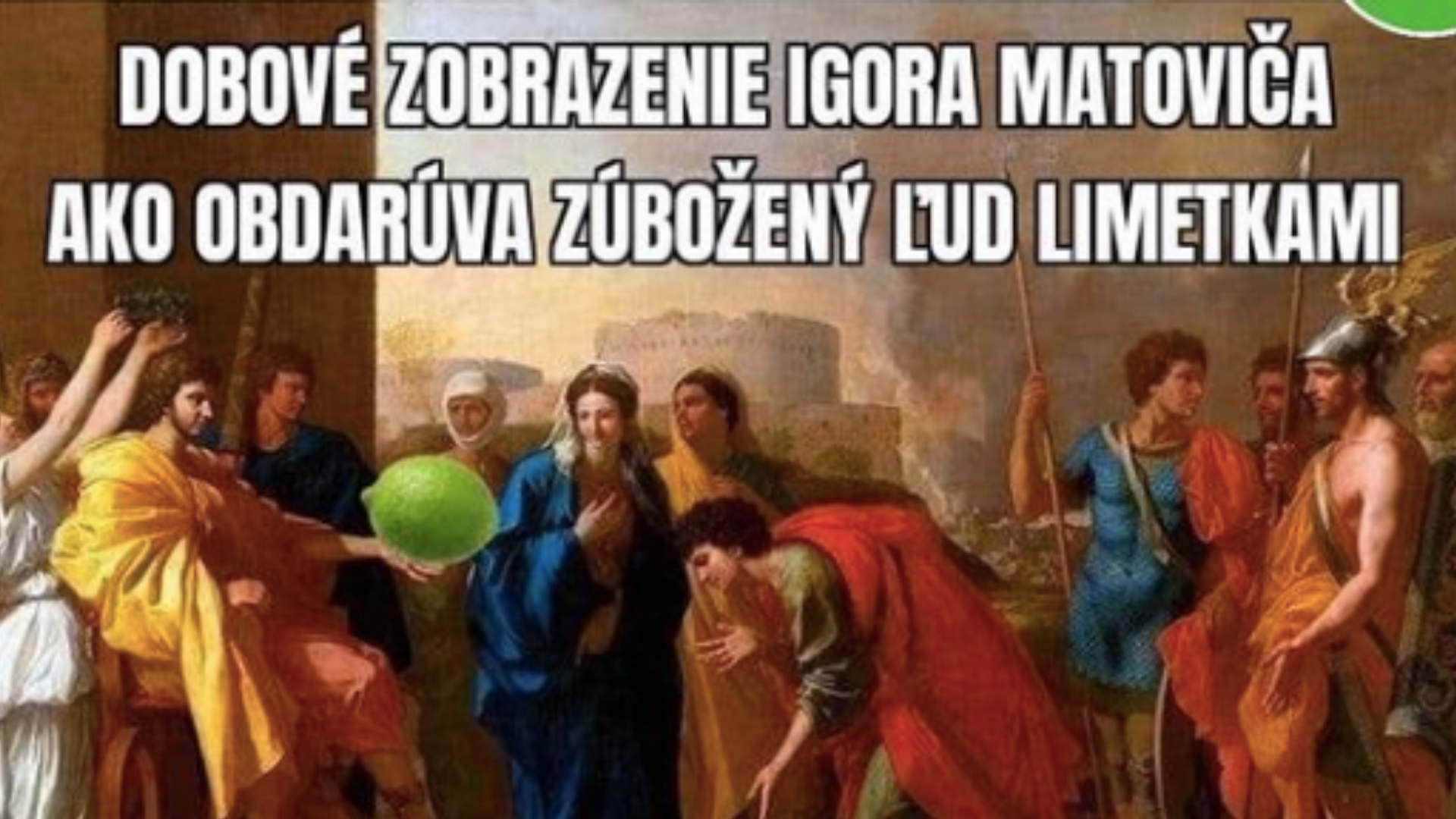 Matovič perlí s limetkami a džbánom vody, po jeho tlačovkách sa ...