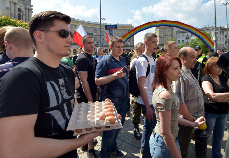 Protest na Placu Zbawiciela. PAP/Radek Pietruszka