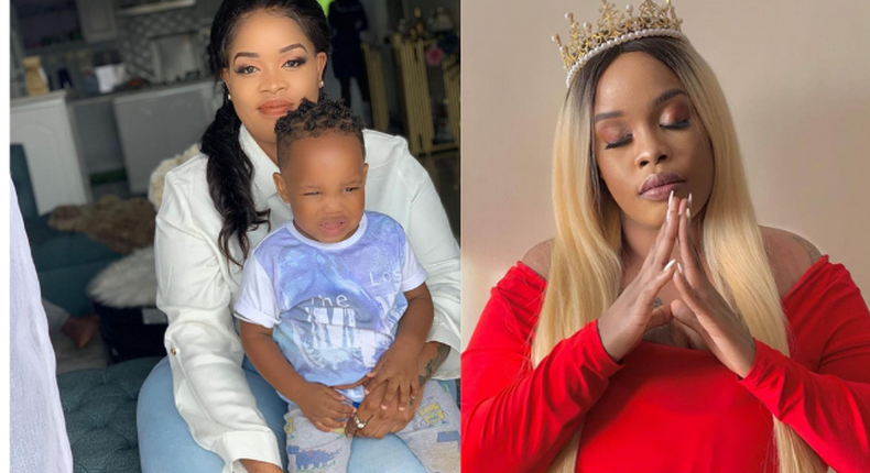 Bridget Achieng and her son Sekani Rich