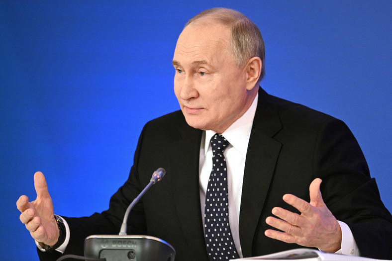 Prezydent Rosji Władimir Putin w Moskwie, 4 kwietnia 2024 r.