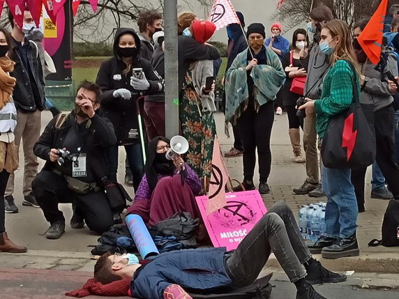 Protest aktywistów we Wrocławiu