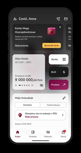 Alior Bank z nową aplikacją mobilną