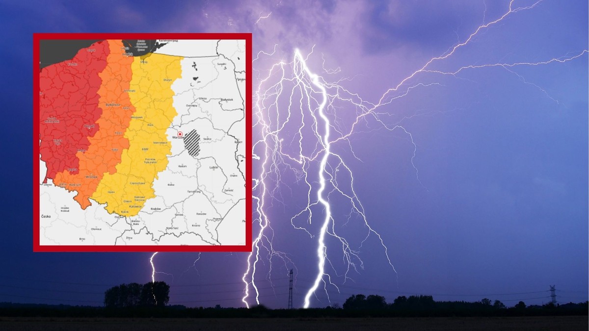 IMGW ostrzega przed silnymi burzami. Możliwe gradobicia i trąby powietrzne (fot. IMGW)