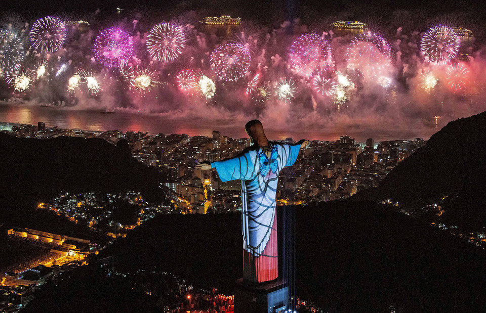 Pokaz fajerwerków w Rio de Janeiro