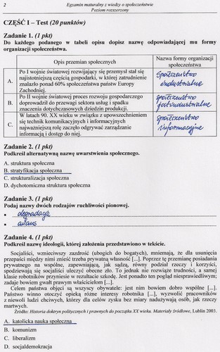 Matura z WOS - odpowiedzi do zadań z poziomu rozszerzonego