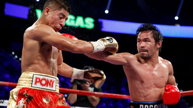 Manny Pacquiao wygrał na oczach Floyda Mayweathera juniora