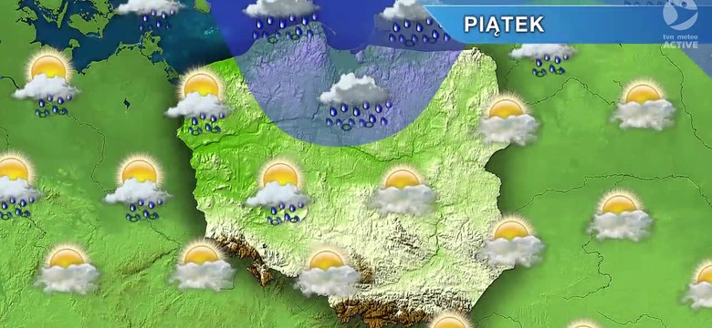 W piątek front atmosferyczny opuści Polskę. Opady zdecydowanie słabsze. PROGNOZA POGODY