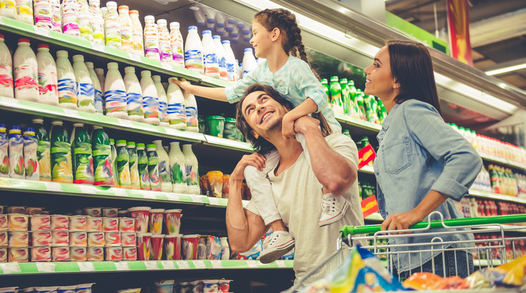 Mi is trükközhetünk, ha 
tudjuk, hogy a kicsik számára vonzó termékeket 
alacsonyan helyezik el /Fotó: Shutterstock