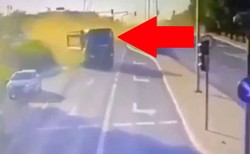 Drastyczny wypadek w Olsztynie, sprawcą obcokrajowiec. Jest nagranie z kamer