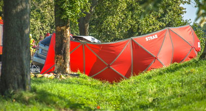 Fiat nagle zjechał z drogi. Nie żyją matka i córka