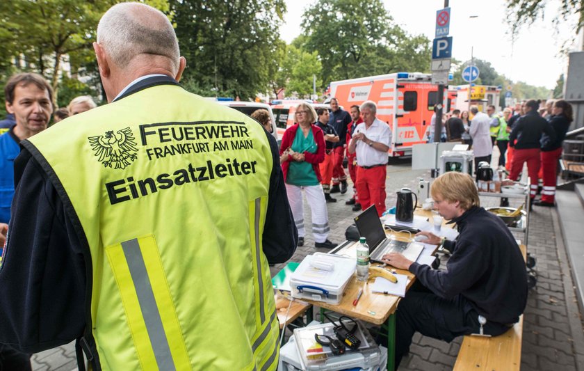 Ewakuacja we Frankfurcie