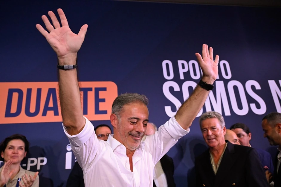 Kandidat koalicije PSD/IL/CDS-PP za gradsko veće Porta Pedro Duarte u Portu, Portugal, 13. oktobra