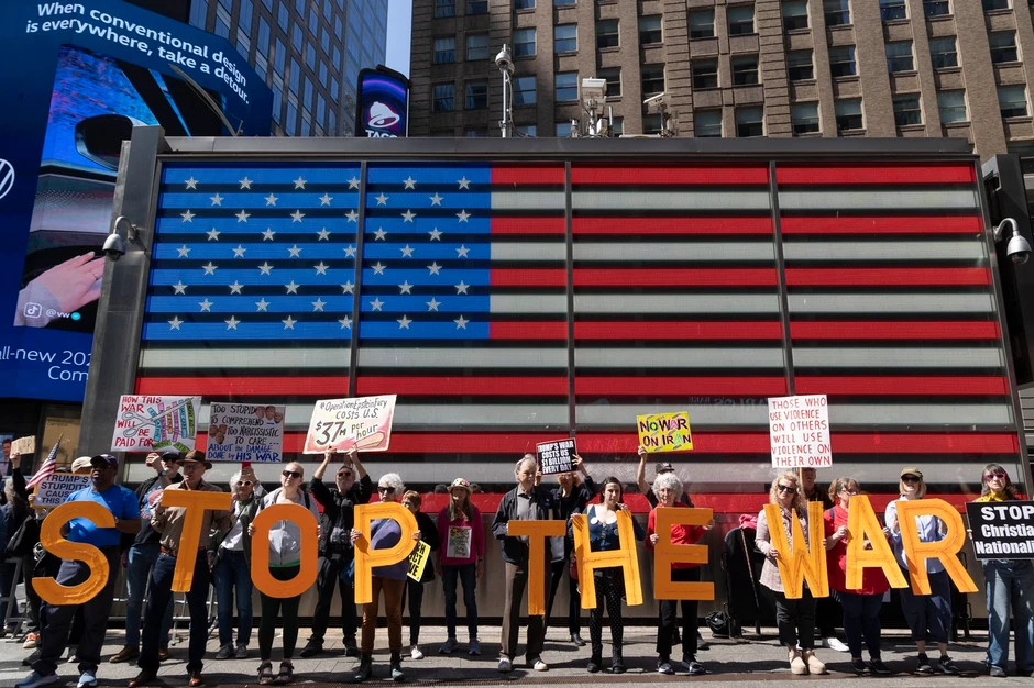 Antiratni protest u Njujorku 4. aprila