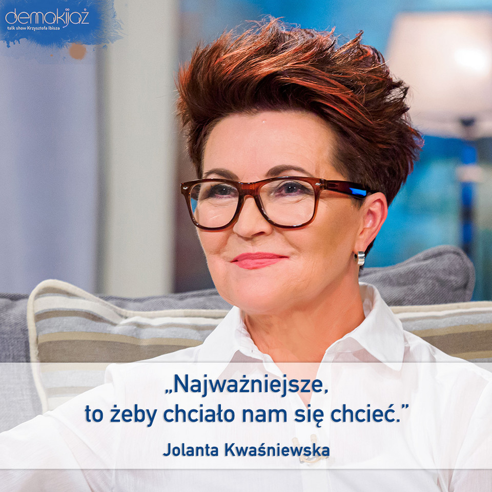 Jolanta Kwaśniewska w programie "Demakijaż"