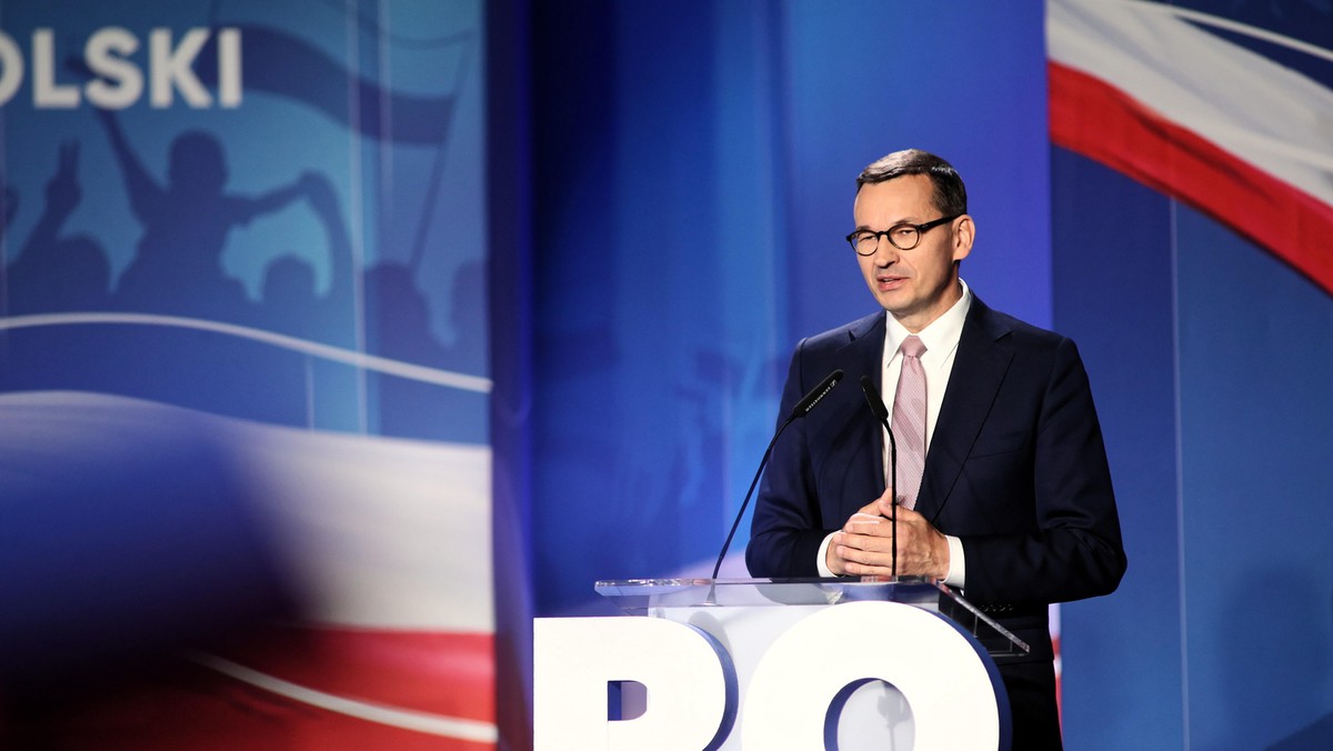 Mateusz Morawiecki na konwencji PiS w Katowicach