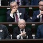 Jarosław Kaczyński i politycy PiS w Sejmie