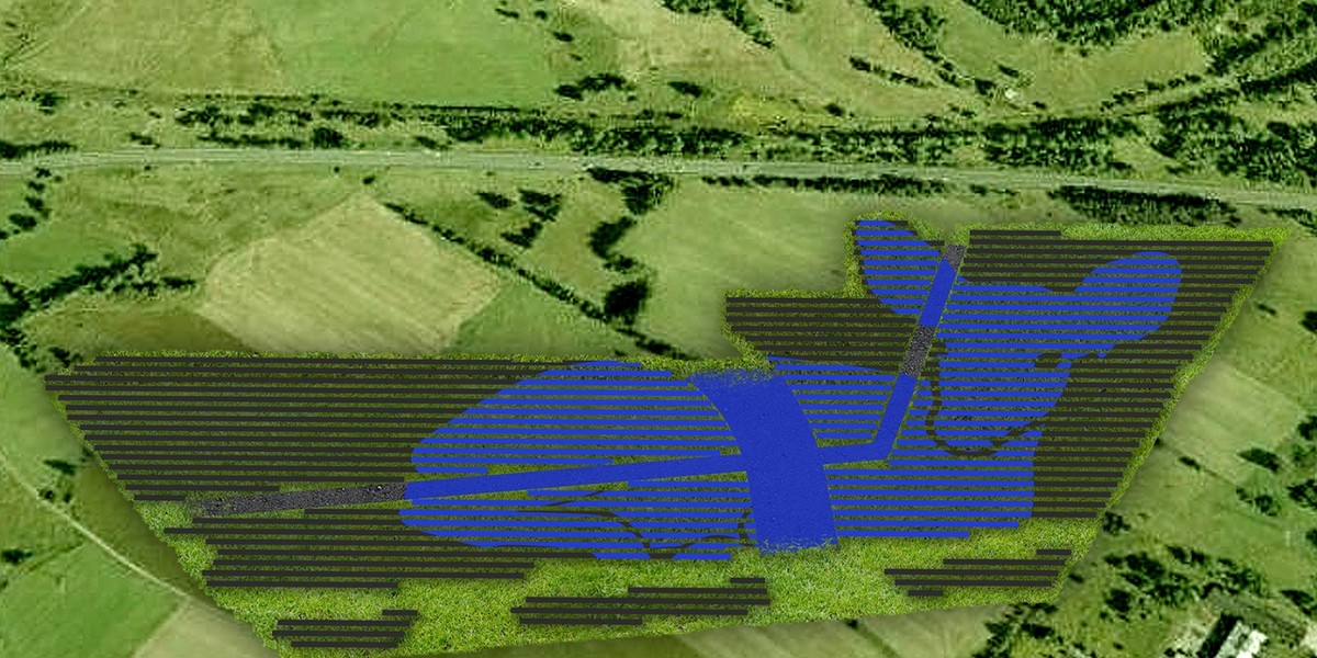 Z lotu ptaka i pobliskich szlaków górskich elektrownia solarna ma mieć kształt jelenia