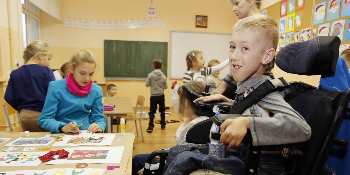 Antek był gościem w bielskiej podstawówce