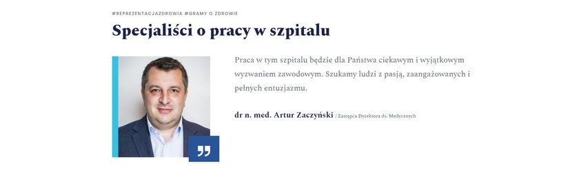 "Szukamy ludzi z pasją, zaangażowanych i pełnych entuzjazmu".