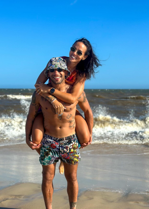 Influencerka a sestra Mareka Hamšíka Michaela Gargano s Walterom Alejandrom Garganom Guevarom.