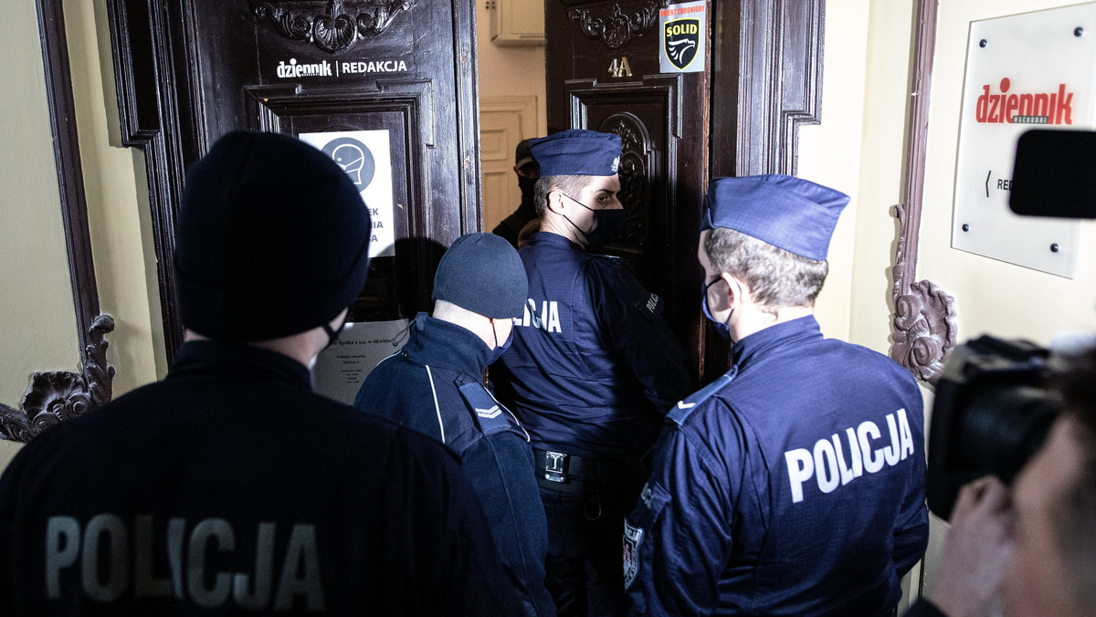 Lublin: likwidator z policją w redakcji "Dziennika Wschodniego"