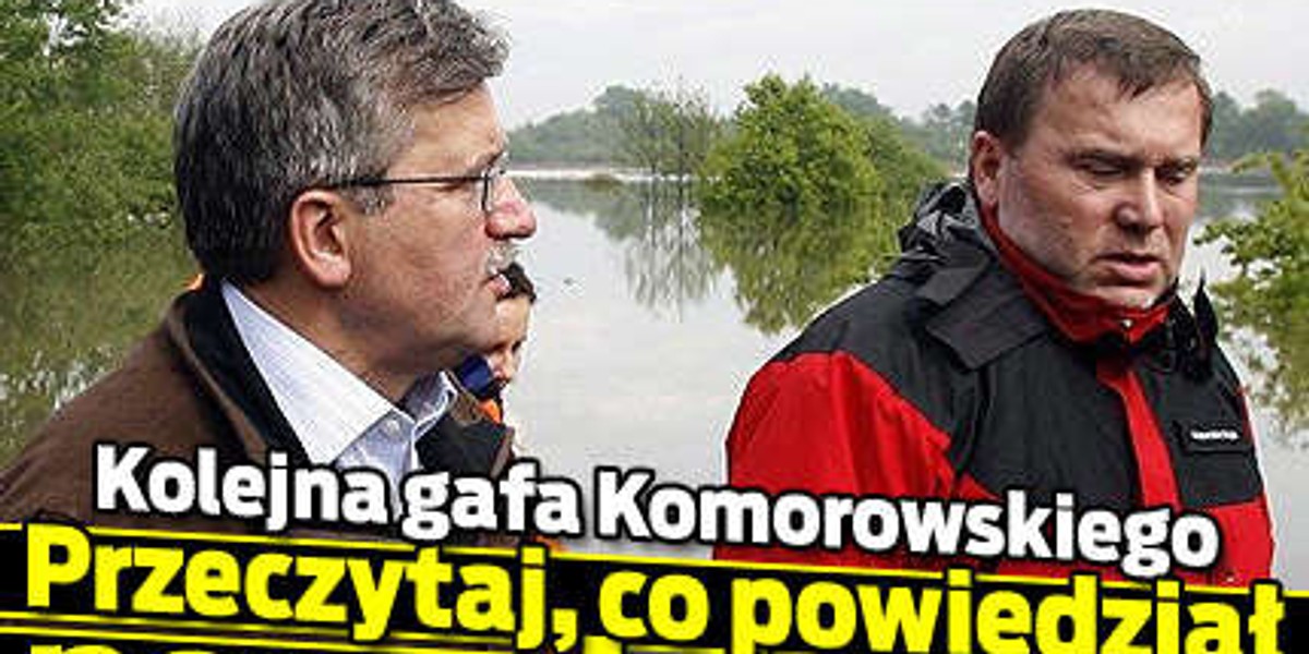 Komorowski znowu dał plamę. Co za gafa!