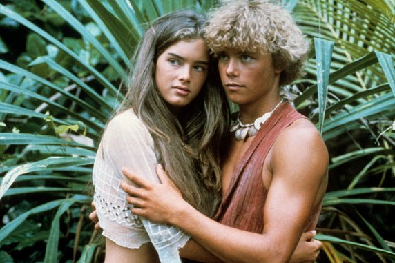 Brooke Shields i Christopher Atkins w filmie "Błękitna laguna" (1980)