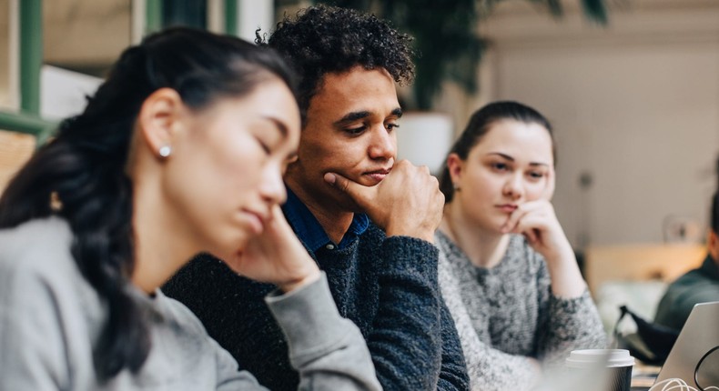 It's normal to feel unmotivated if your company isn't appreciating you.Getty Images