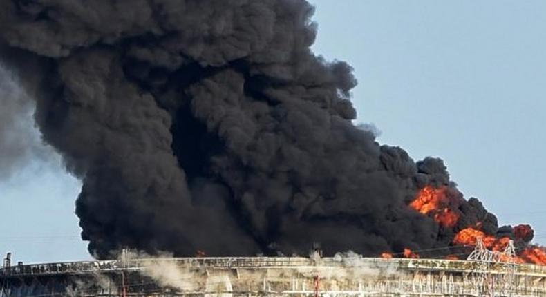 Explosion d'un puits de gaz à l'usine Fortesa