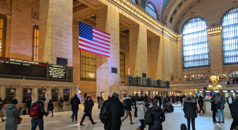 My day began at Grand Central Station in New York City.