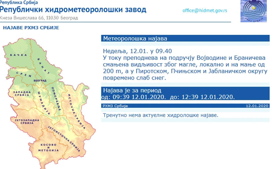 Sneg tek u ponekim delovima zemlje