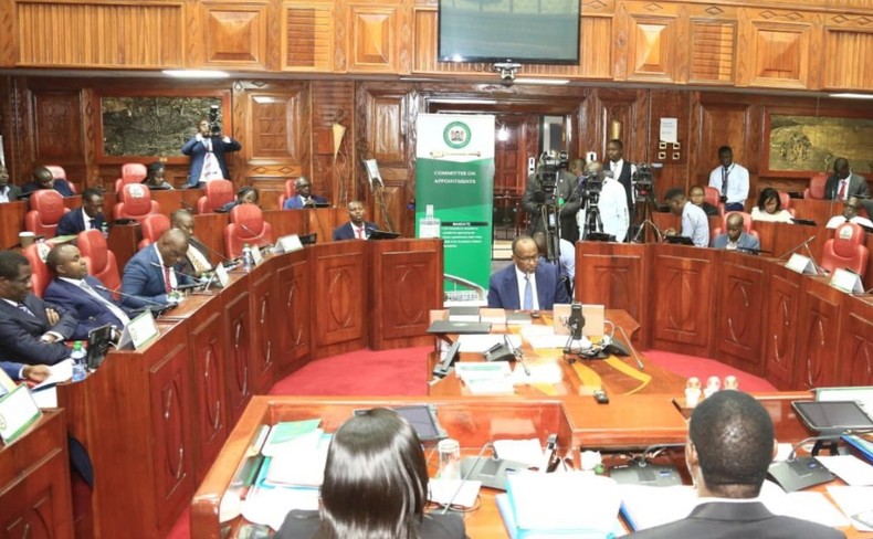 Aden Duale appears before the National Assembly Committee of Appointments on Monday, October 17, 2022.