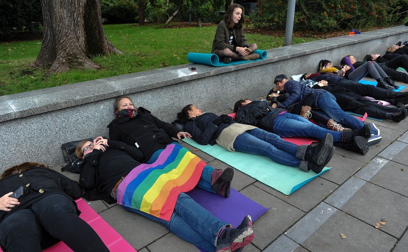 Nietypowy protest przed Sejmem