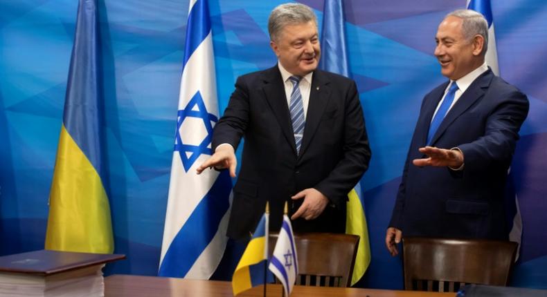 Netanyahu hosted Zelensky's predecessor Petro Poroshenko in Jerusalem in January