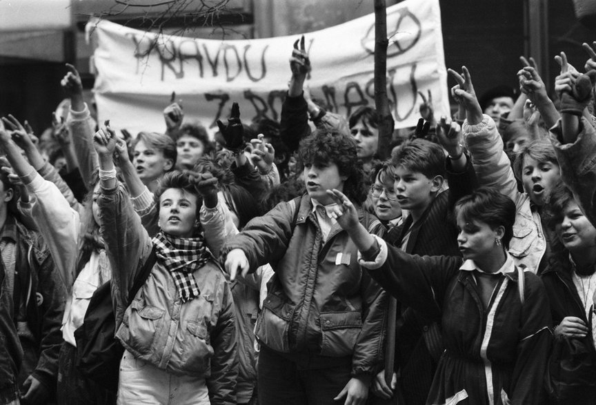 Aksamitna rewolucja, Praga 17 listopada 1989 r.