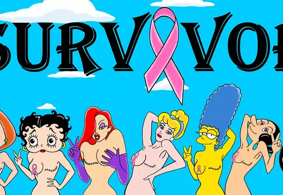 Popularne postaci z kreskówek w walce z rakiem! Przypominają o profilaktyce i solidaryzują się z chorymi kobietami