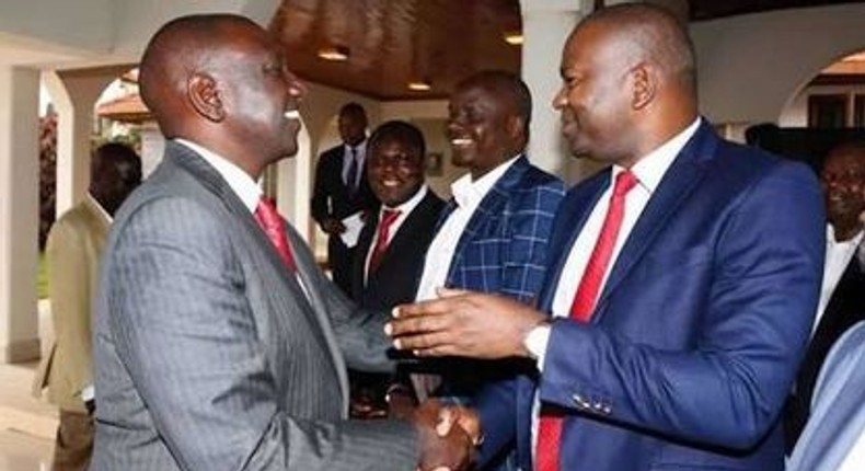 DP William Ruto with former Sports CS Rashid Echesa