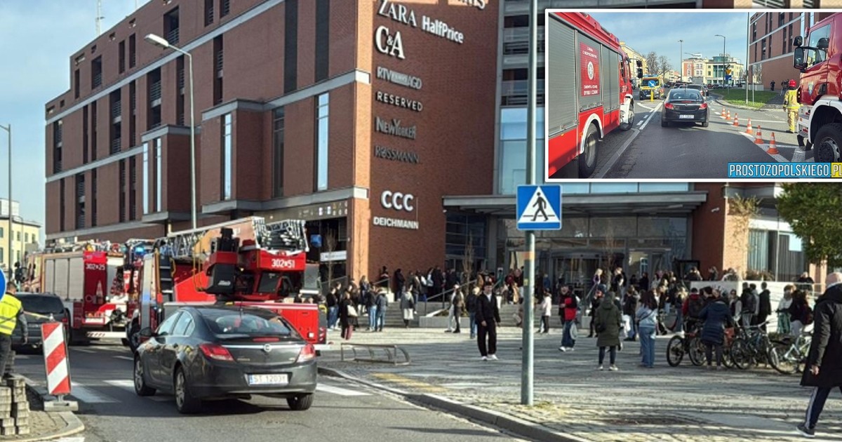 Ogień w galerii handlowej w Opolu! Setki osób musiały uciekać
