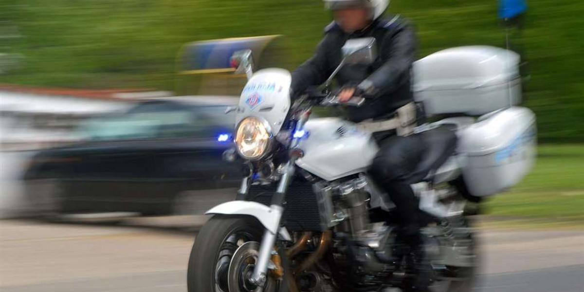 Wypadek motocykla na pogrzebie BOR-owika