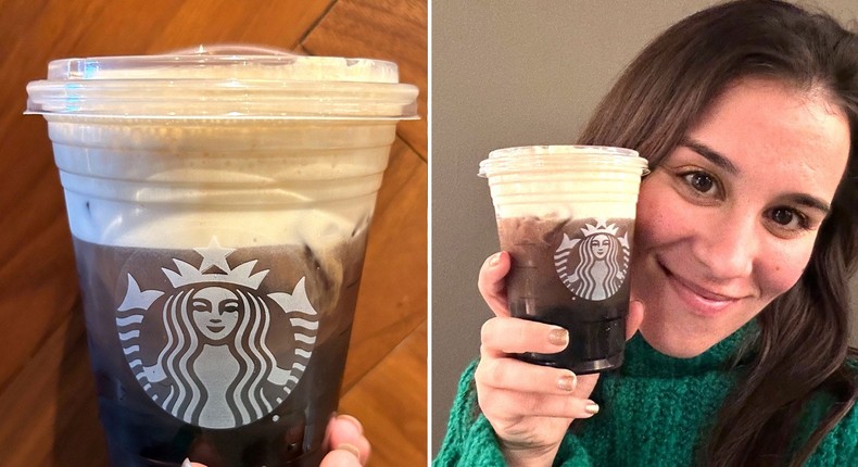 I tried Starbucks' new Pistachio Cream Cold Brew and it was absolutely delicious.Anneta Konstantinides/Insider