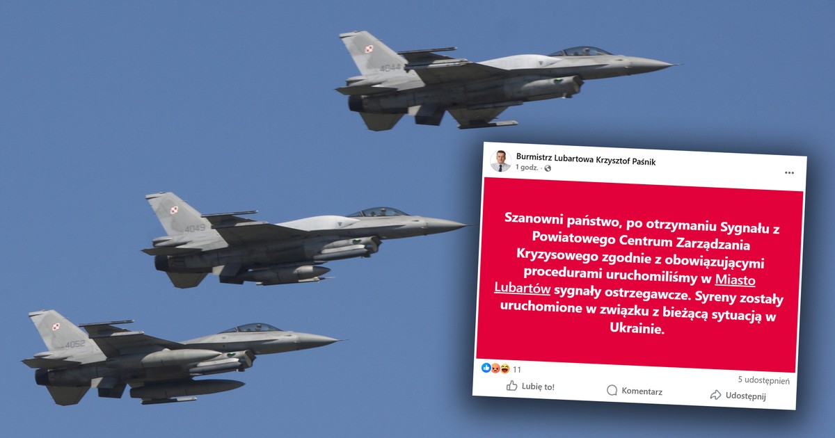 Alarm nad ranem w Lubartowie. Zawyły syreny. Burmistrz z pilnym komunikatem