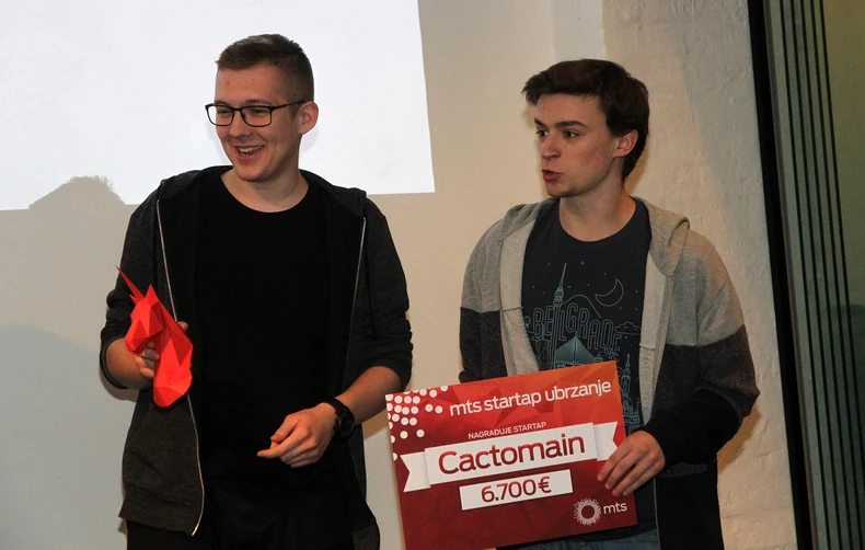 Nagradjeni tim Cactomain prvog mts startap ubrzanja