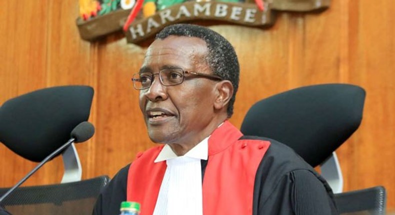 CJ David Maraga involved in an accident