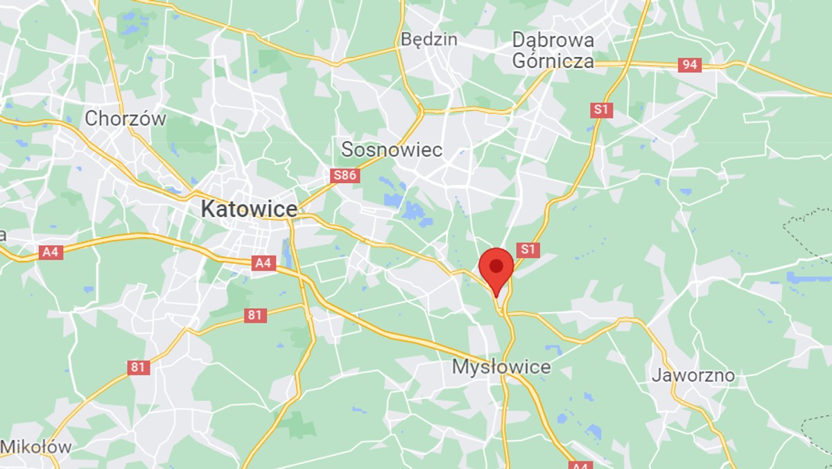 Sosnowiec. Zablokowana droga w kierunku Dąbrowy Górniczej na S1