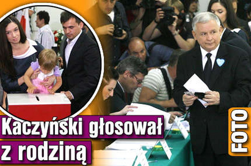 Kaczyński z Martą. Już zagłosowali. FOTO!