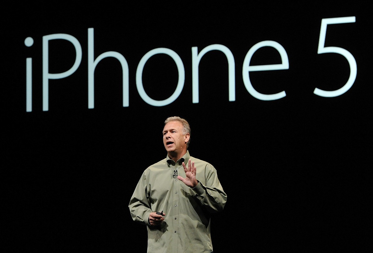 Philip Schiller, wiceprezes merketingu Apple’a podczas konferencji w San Francisco przy prezentacji nowego iPhone’a 5. 12.09.2012 (2)