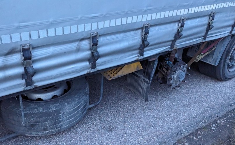 Litewska ciężarówka bez koła