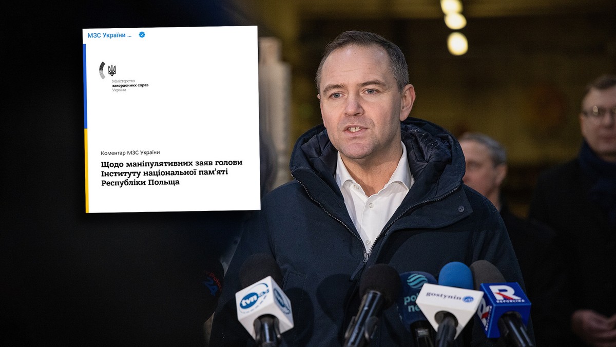 Ukraińskie MSZ odrzuca wypowiedzi Karola Nawrockiego jako stronnicze i manipulacyjne [Źródło: PAP]